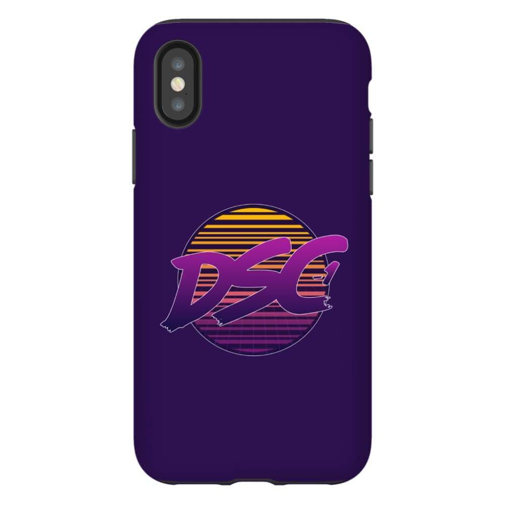 DSC 80s Logo Midnight Blue Tough Phone Case - iPhone X