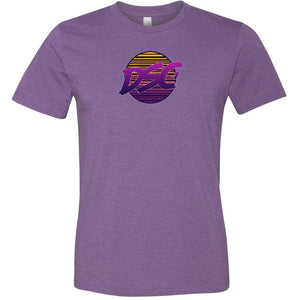 DSC 80’s Logo Unisex Premium Tee - Heather Team Purple / XS