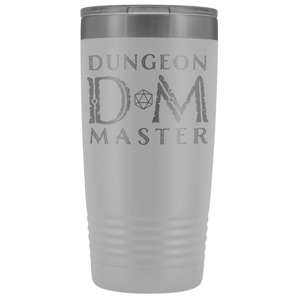 Dungeon Master DM Ancient 20oz Vacuum Tumbler - White - Tumblers