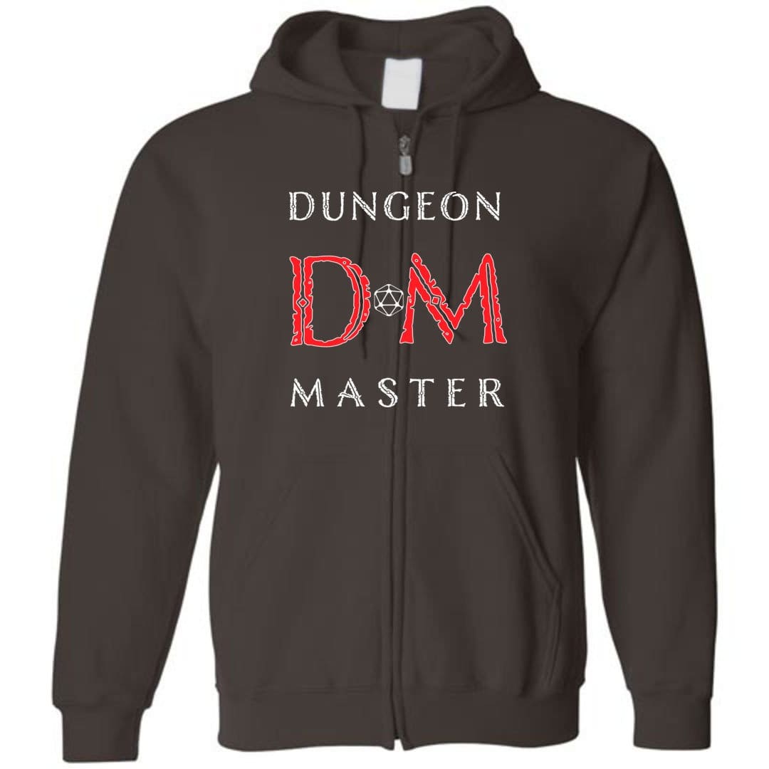 Dungeon Master DM Ancient Unisex Zip Hoodie - Dark Chocolate / S