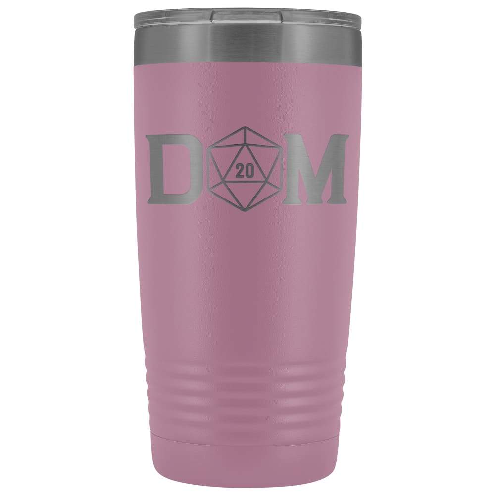 Dungeon Master DM Crit D20 20oz Vacuum Tumbler - Light Purple - Tumblers