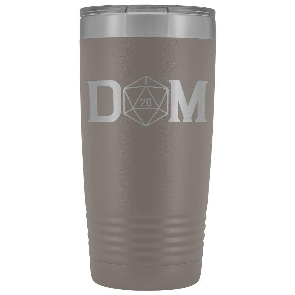 Dungeon Master DM Crit D20 20oz Vacuum Tumbler - Pewter - Tumblers