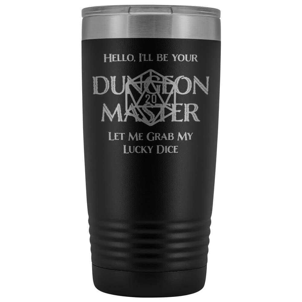Dungeon Master DM Lucky 20oz Vacuum Tumbler - Black - Tumblers