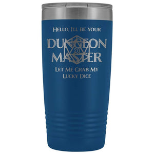Dungeon Master DM Lucky 20oz Vacuum Tumbler - Blue - Tumblers