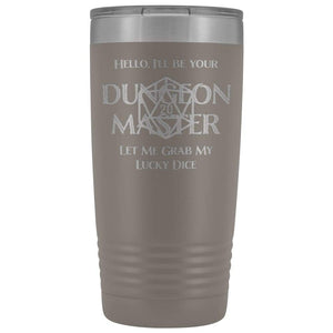 Dungeon Master DM Lucky 20oz Vacuum Tumbler - Pewter - Tumblers