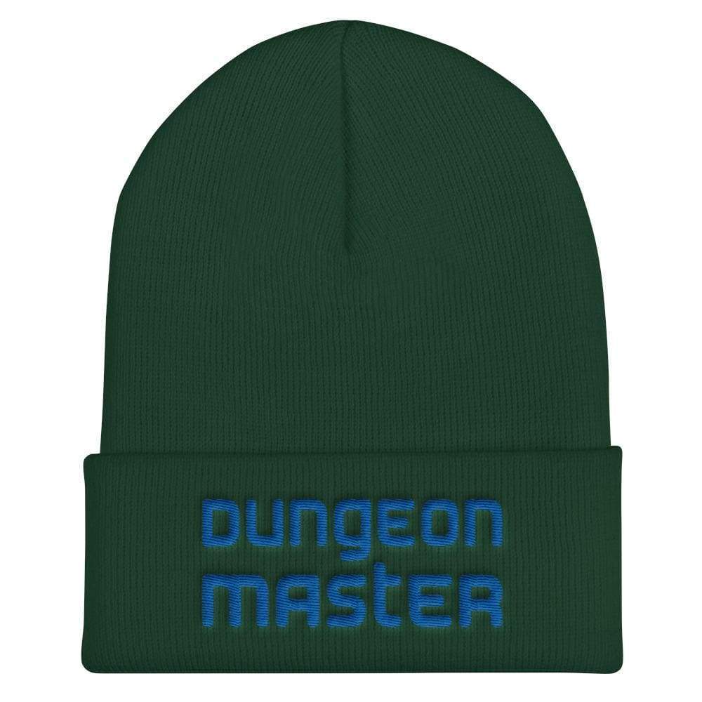 Dungeon Master DM Modern Blue Cuffed Beanie / Tuque - Spruce