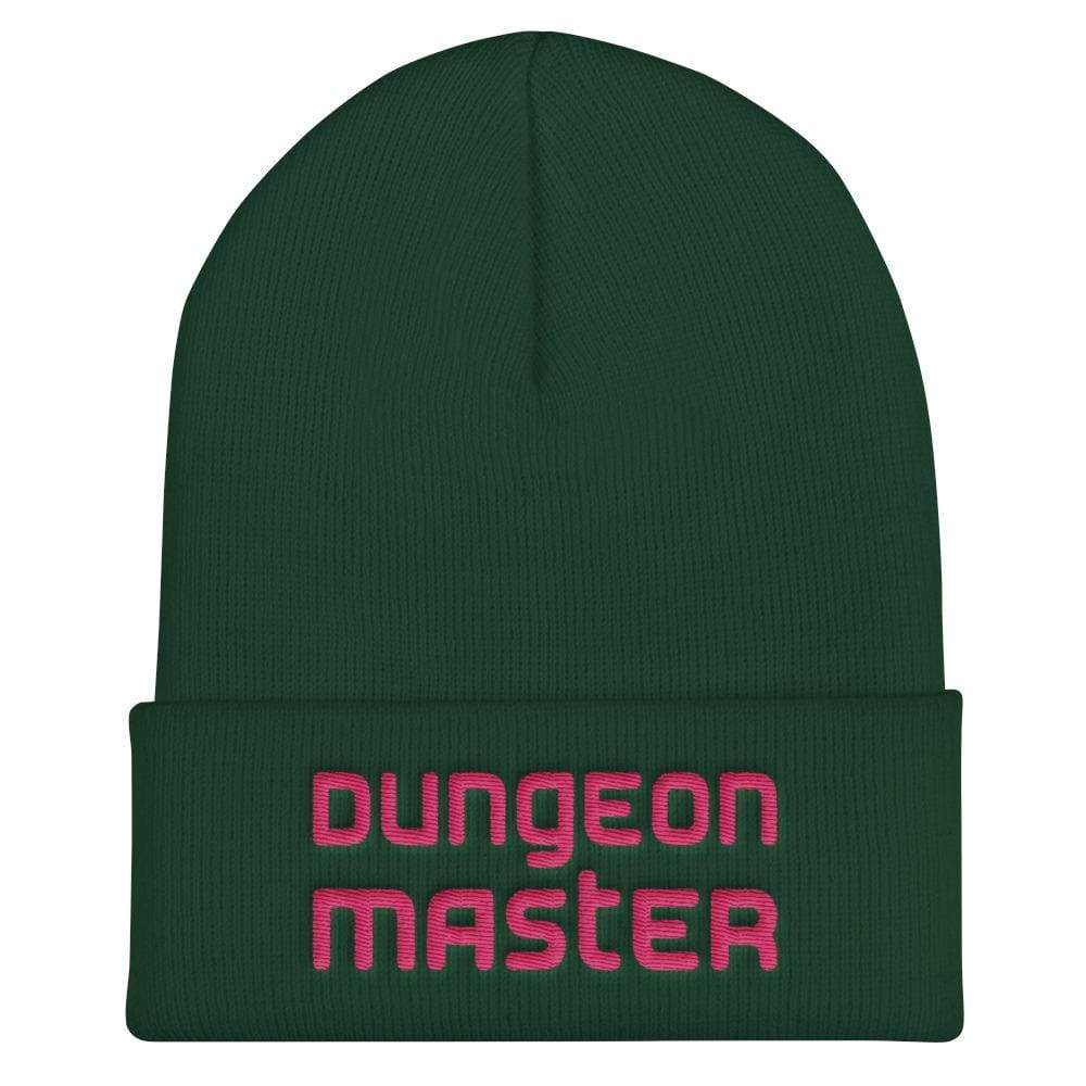 Dungeon Master DM Modern Pink Cuffed Beanie / Tuque - Spruce