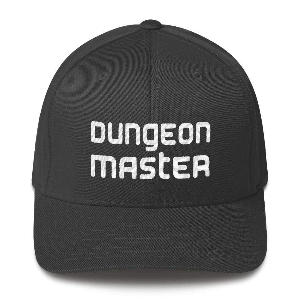 Dungeon Master DM Modern Structured Twill Flexfit Cap - Dark Grey / S/M