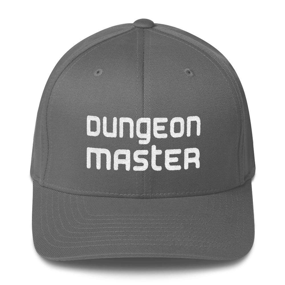 Dungeon Master DM Modern Structured Twill Flexfit Cap - Grey / S/M