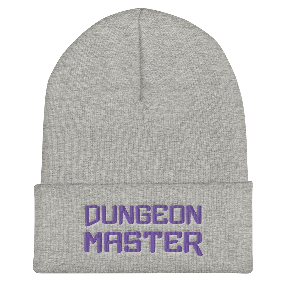 Dungeon Master DM Xtreme Cuffed Beanie / Tuque - Heather Grey
