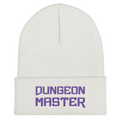 Dungeon Master DM Xtreme Cuffed Beanie / Tuque - White