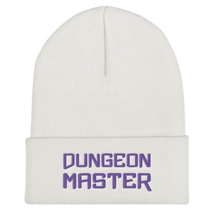 Dungeon Master DM Xtreme Cuffed Beanie / Tuque - White