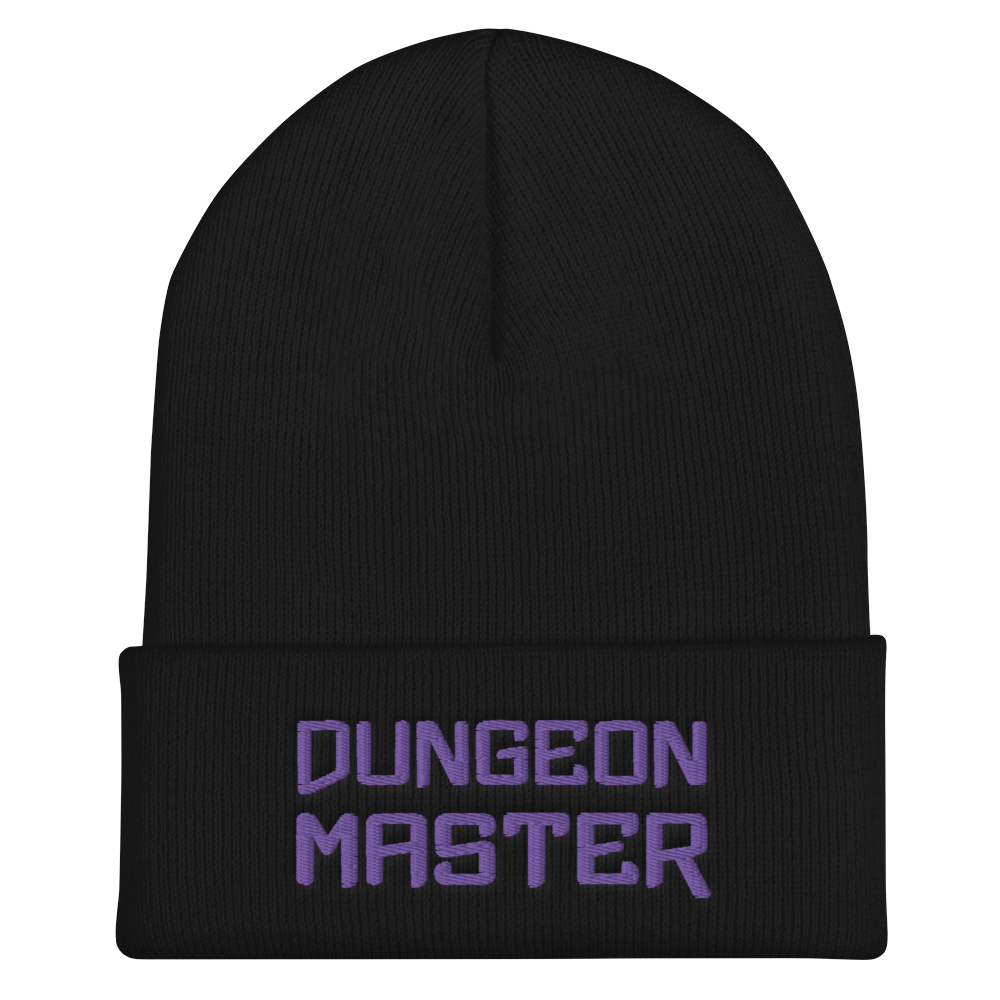 Dungeon Master DM Xtreme Cuffed Beanie / Tuque - Black