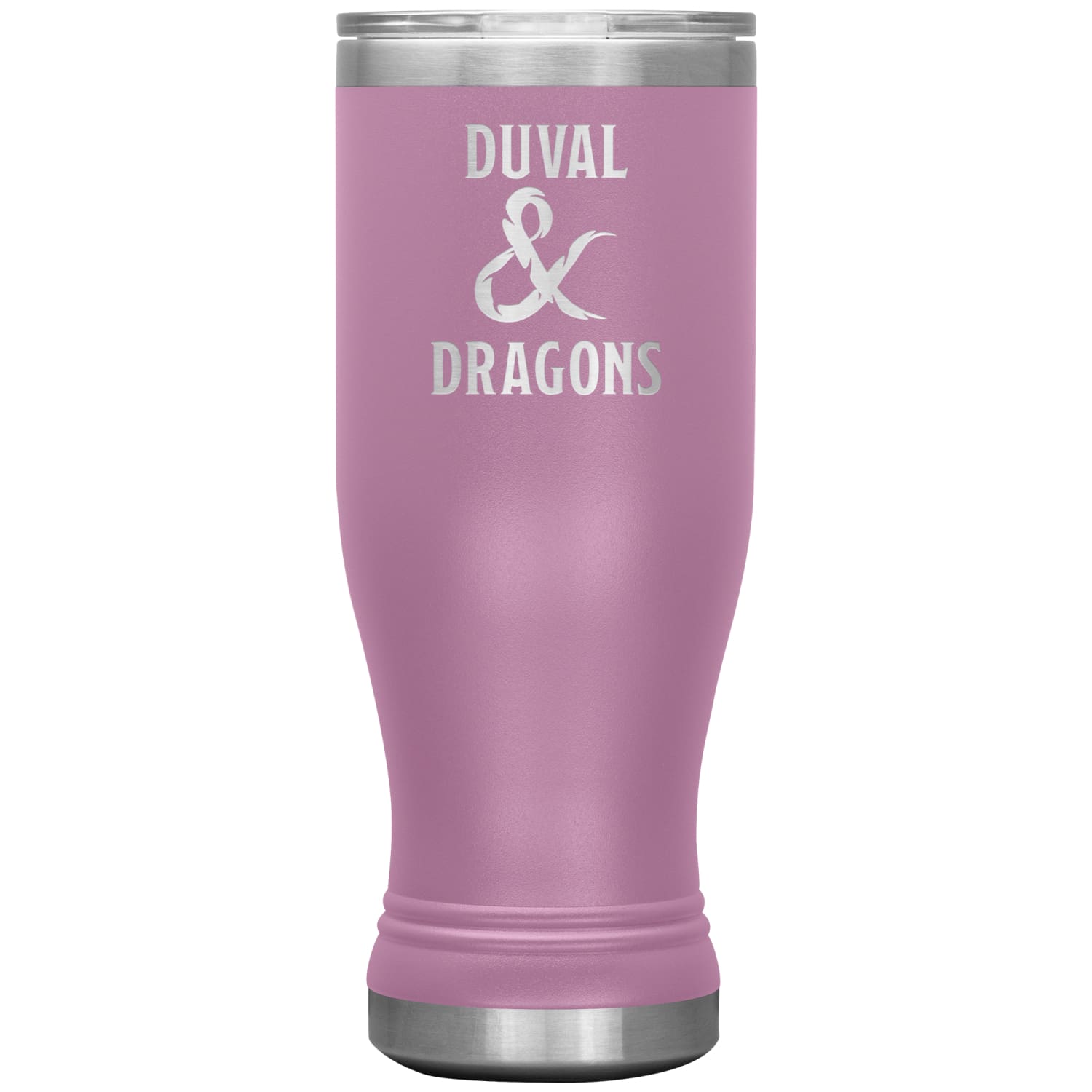 Duval & Dragons Logo 20oz BOHO Tumbler - Light Purple - Tumblers