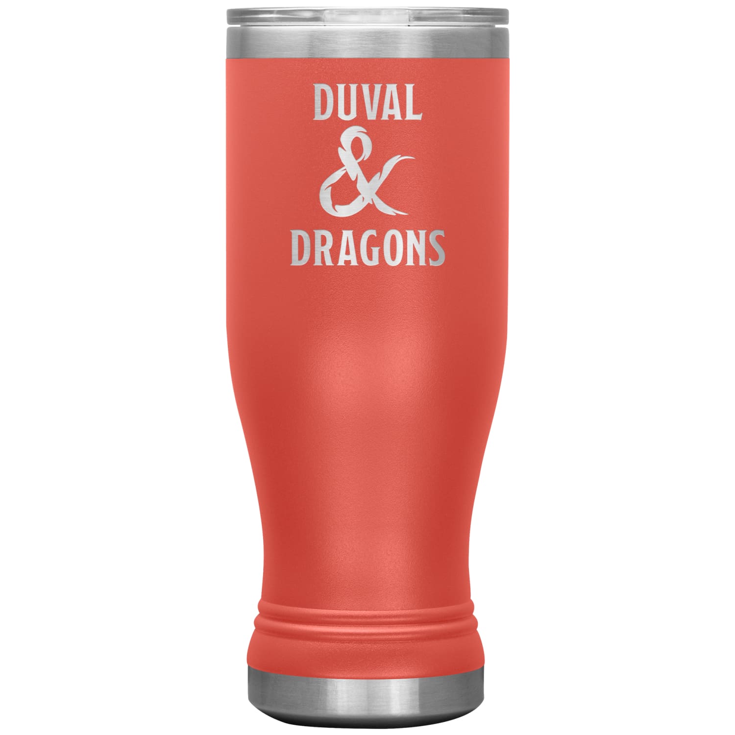 Duval & Dragons Logo 20oz BOHO Tumbler - Coral - Tumblers