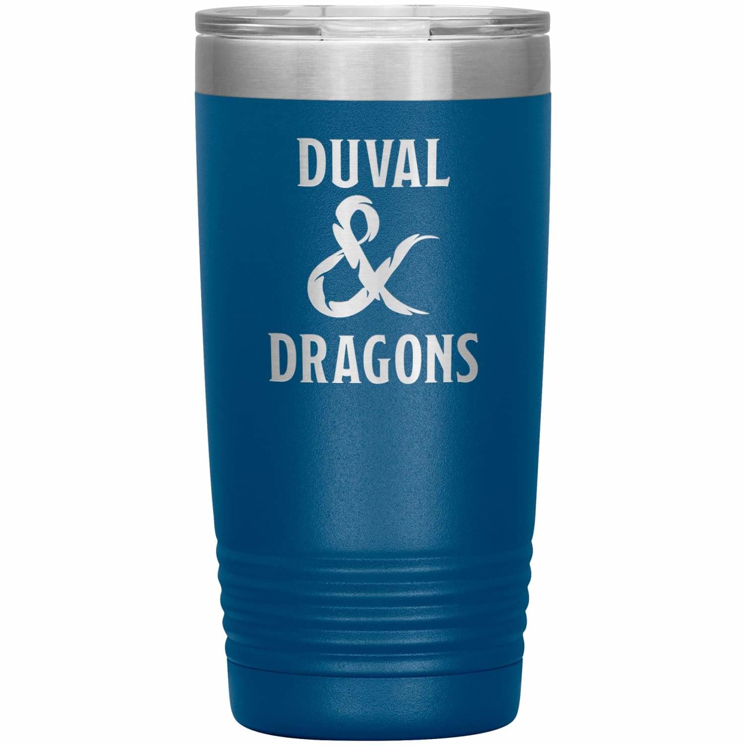Duval & Dragons Logo 20oz Vacuum Tumbler - Blue - Tumblers