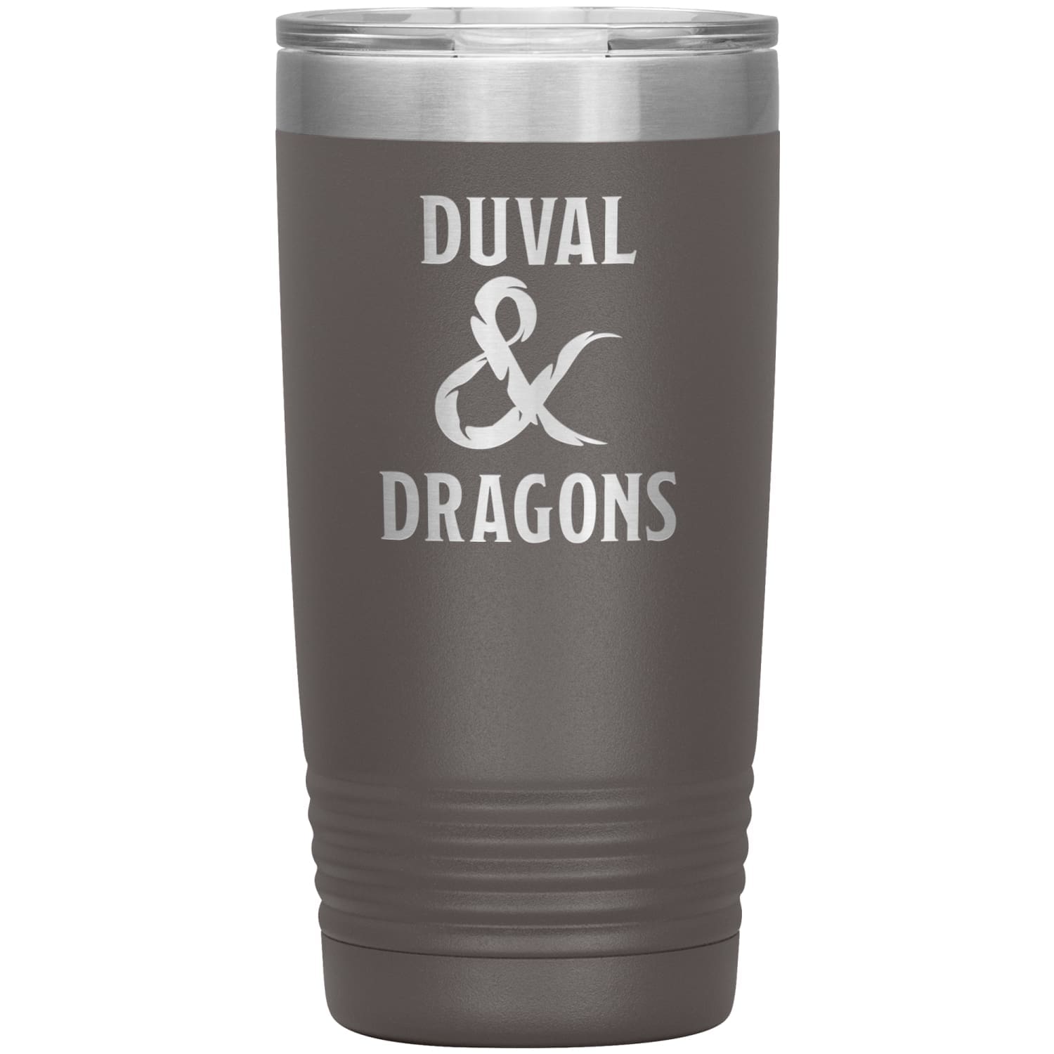 Duval & Dragons Logo 20oz Vacuum Tumbler - Pewter - Tumblers
