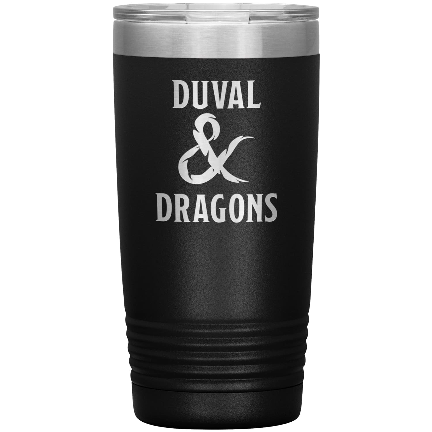 Duval & Dragons Logo 20oz Vacuum Tumbler - Black - Tumblers