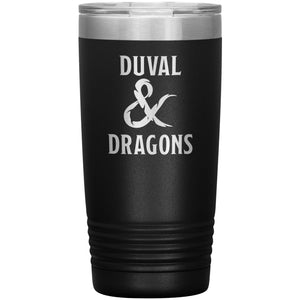 Duval & Dragons Logo 20oz Vacuum Tumbler - Black - Tumblers