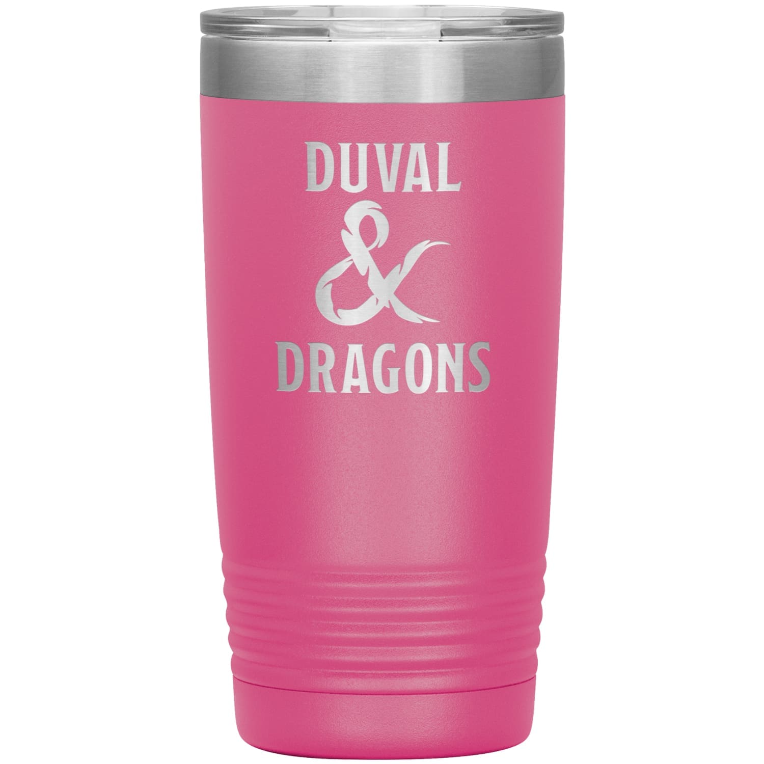 Duval & Dragons Logo 20oz Vacuum Tumbler - Pink - Tumblers