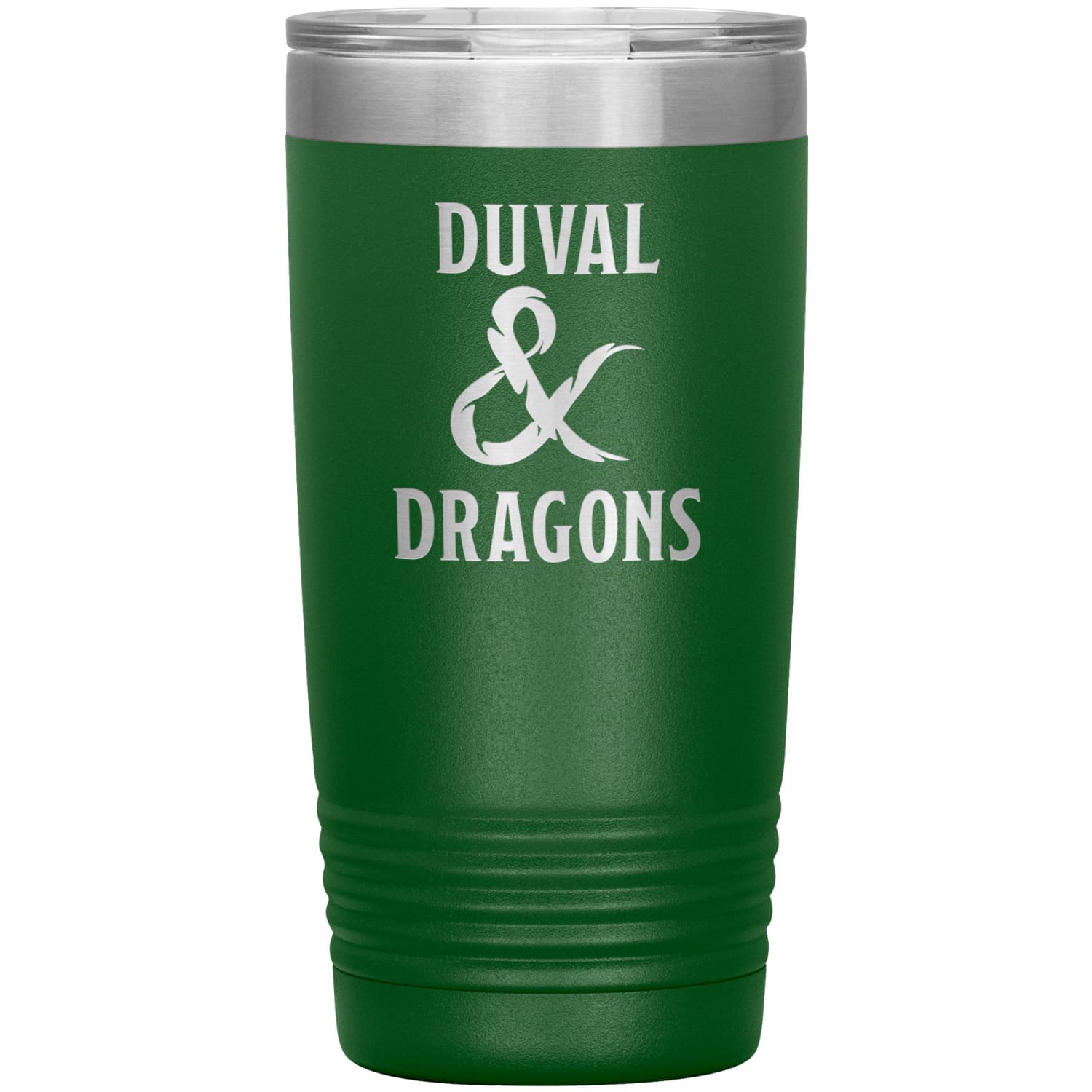 Duval & Dragons Logo 20oz Vacuum Tumbler - Green - Tumblers