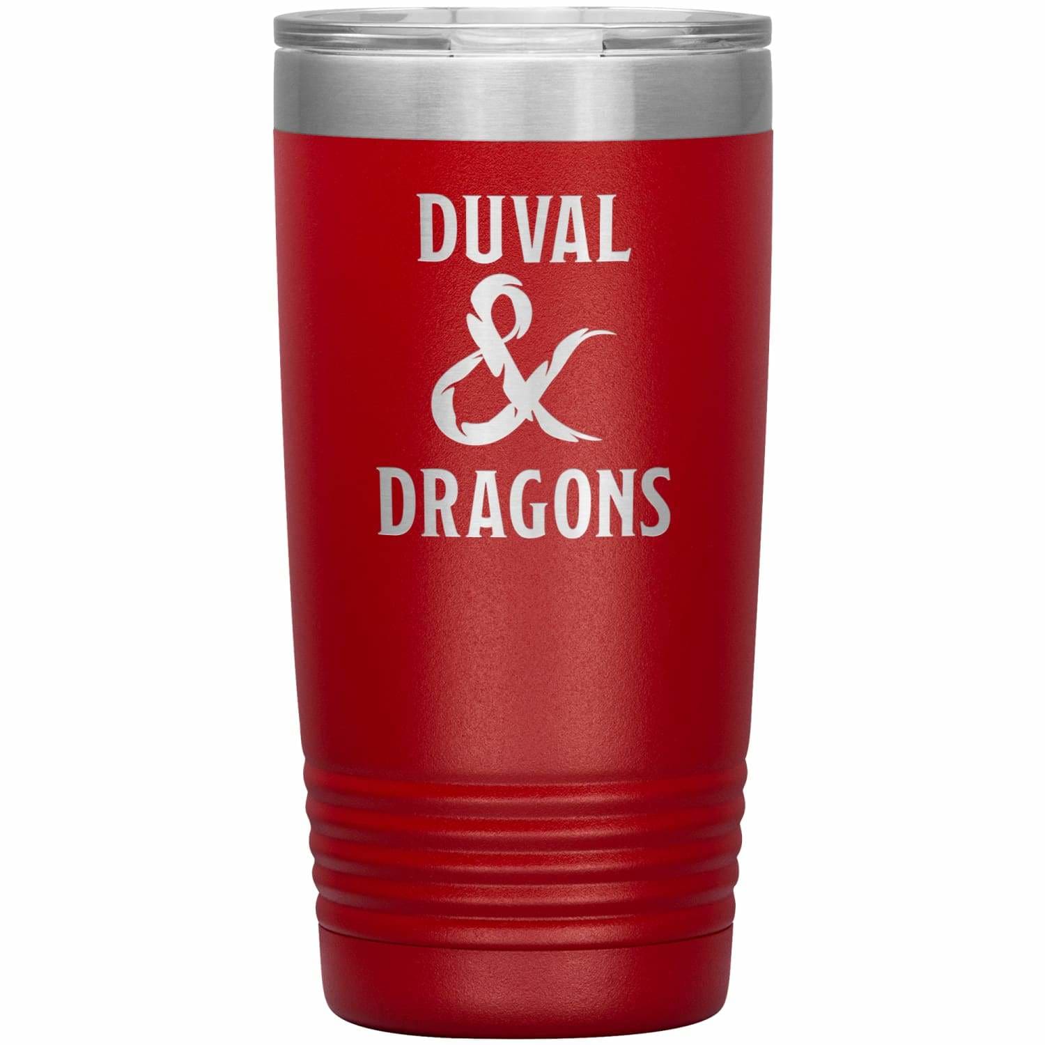 Duval & Dragons Logo 20oz Vacuum Tumbler - Red - Tumblers