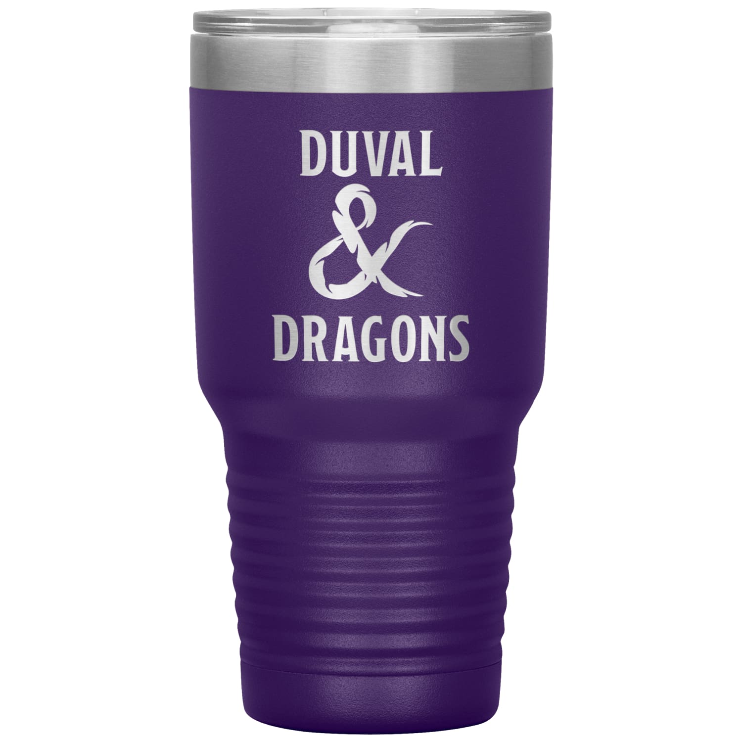 Duval & Dragons Logo 30oz Vacuum Tumbler - Purple - Tumblers