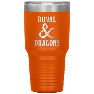 Duval & Dragons Logo 30oz Vacuum Tumbler - Orange - Tumblers