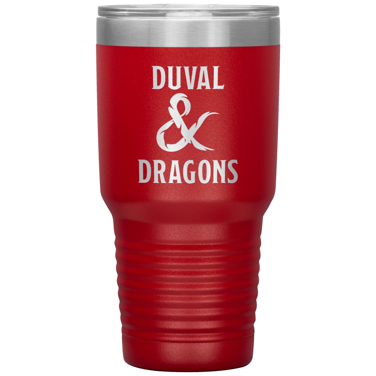 Duval & Dragons Logo 30oz Vacuum Tumbler - Red - Tumblers