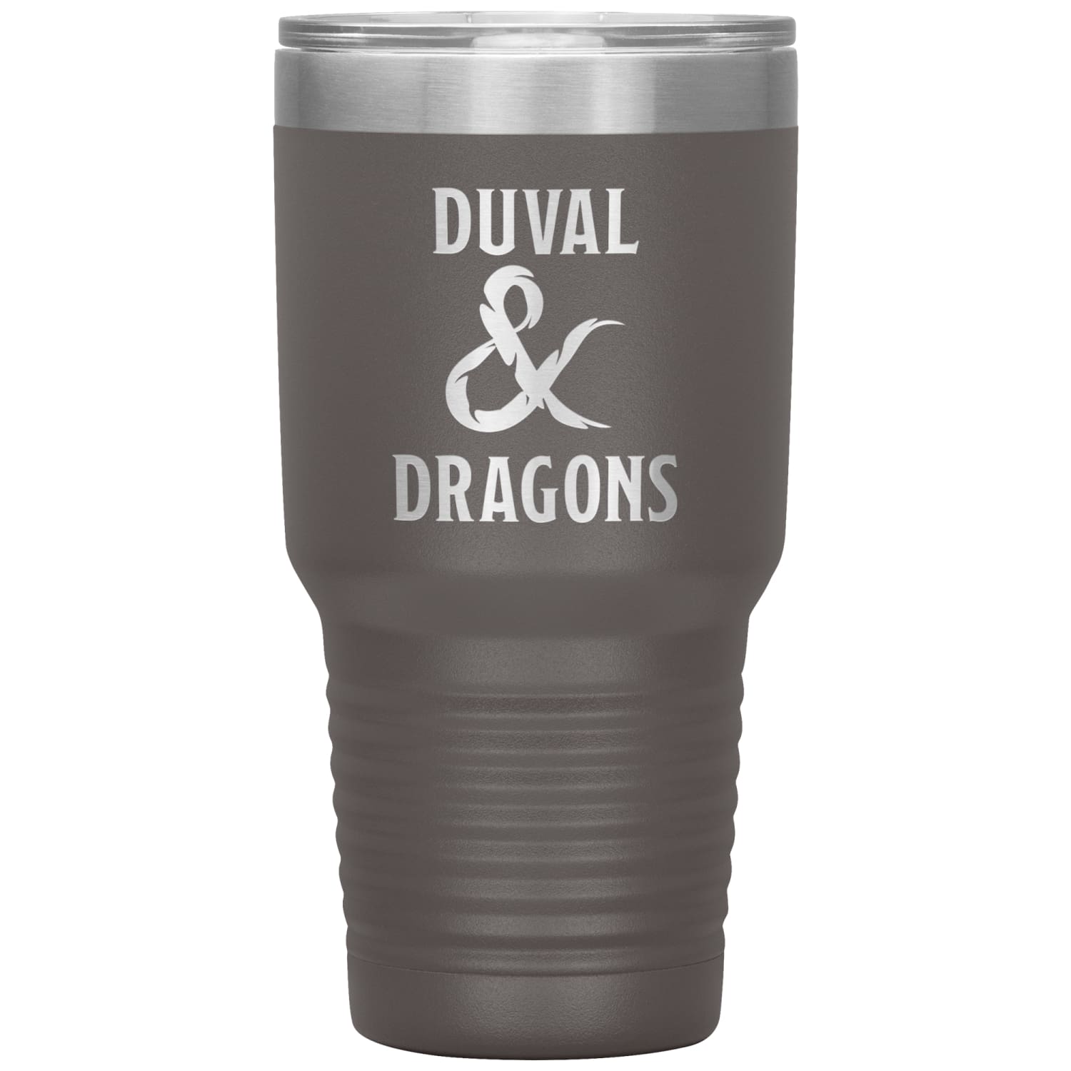 Duval & Dragons Logo 30oz Vacuum Tumbler - Pewter - Tumblers
