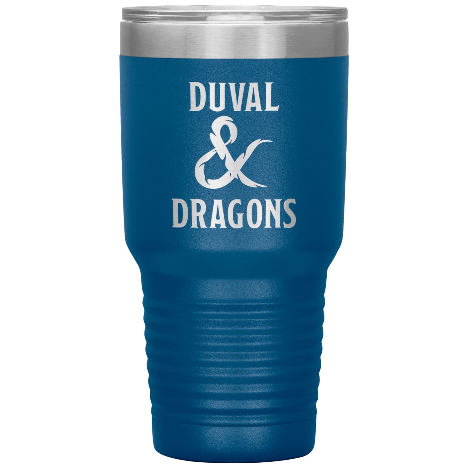 Duval & Dragons Logo 30oz Vacuum Tumbler - Blue - Tumblers