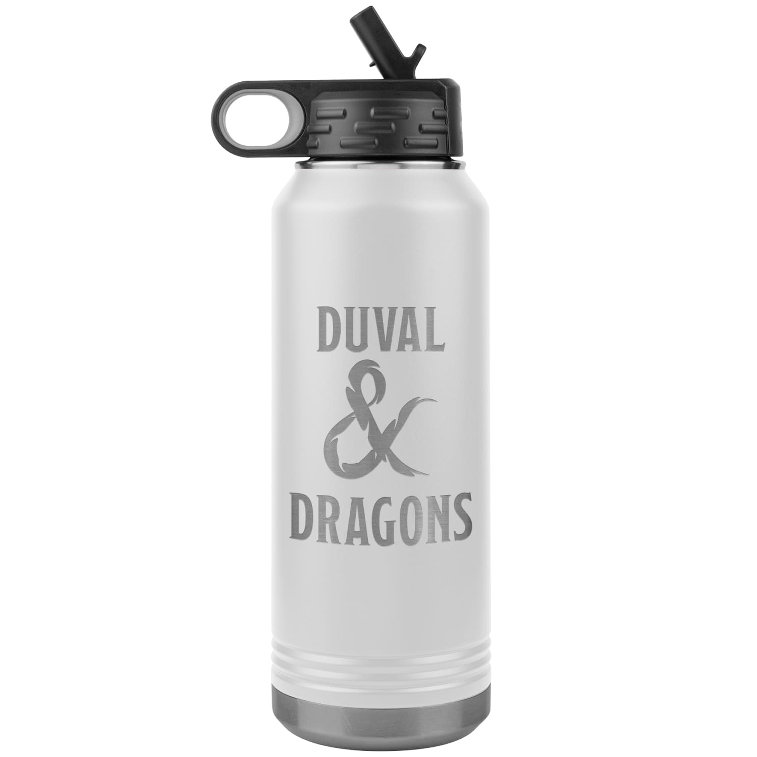 Duval & Dragons Logo 32oz Water Bottle Tumbler - White - Tumblers