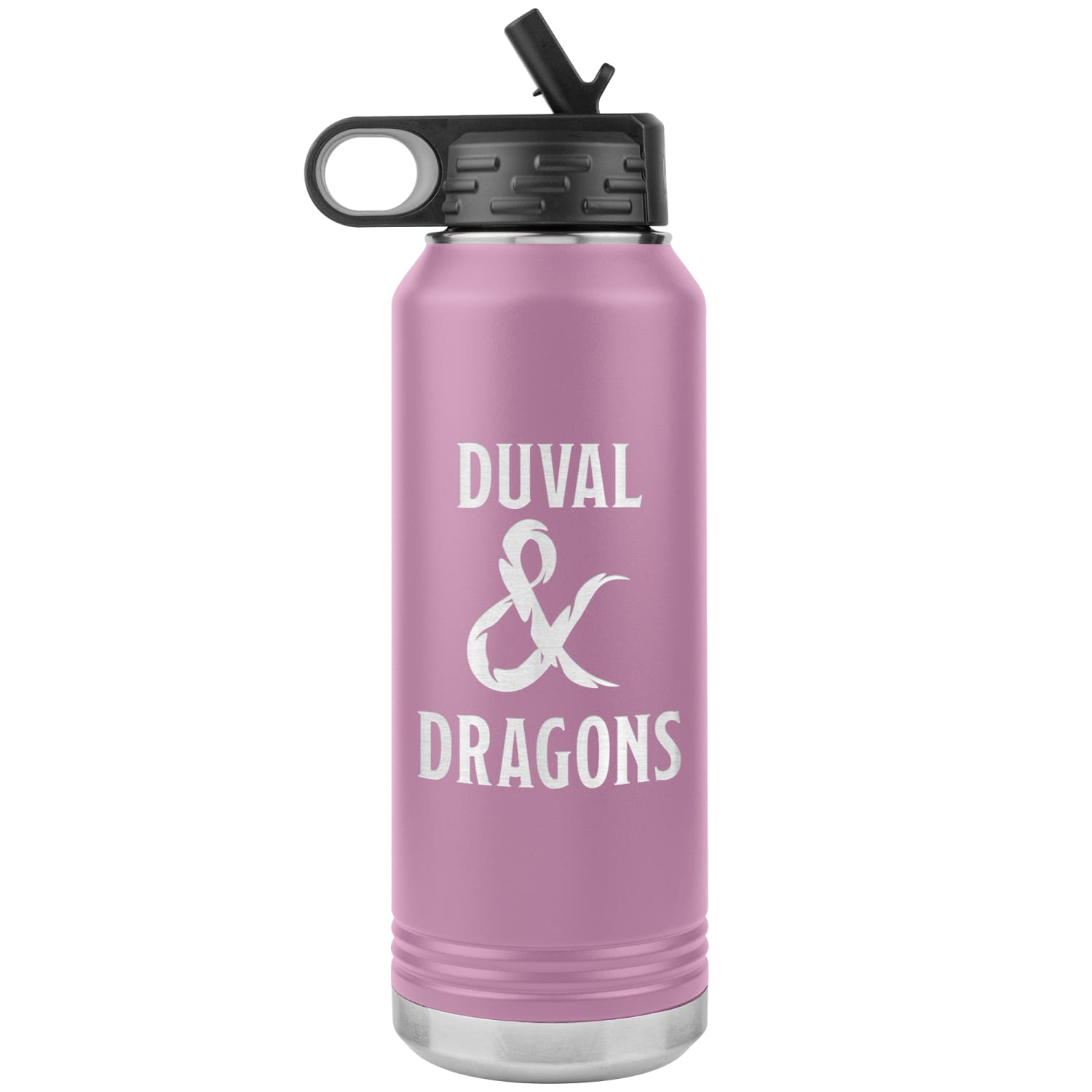 Duval & Dragons Logo 32oz Water Bottle Tumbler - Light Purple - Tumblers