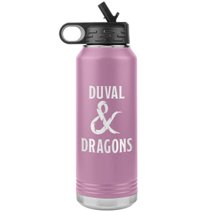 Duval & Dragons Logo 32oz Water Bottle Tumbler - Light Purple - Tumblers