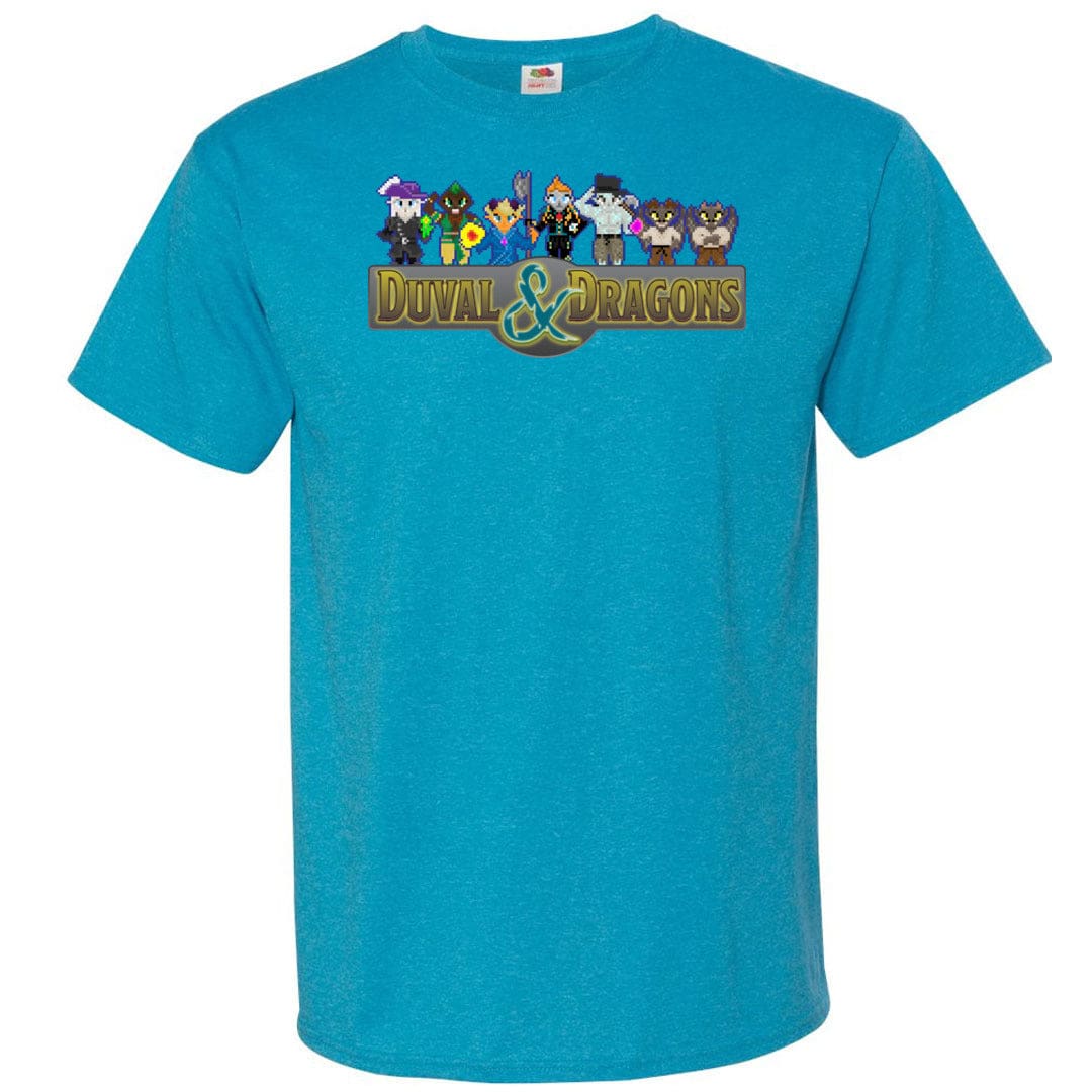 Duval & Dragons Pixel 2023 Unisex Classic Tee - Turquoise Heather / S