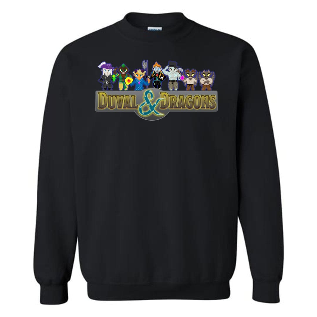 Duval & Dragons Pixel 2023 Unisex Crewneck Sweatshirt - Black / S