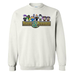 Duval & Dragons Pixel 2023 Unisex Crewneck Sweatshirt - White / S