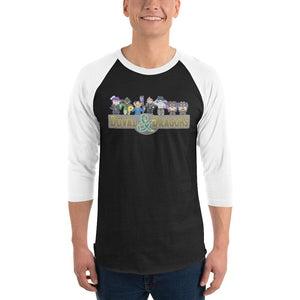 Duval & Dragons Pixel 2023 Unisex Premium 3/4 Sleeve Raglan