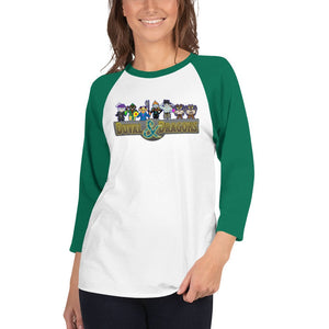 Duval & Dragons Pixel 2023 Unisex Premium 3/4 Sleeve Raglan