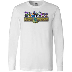 Duval & Dragons Pixel 2023 Unisex Premium Long Sleeve Tee - White / S