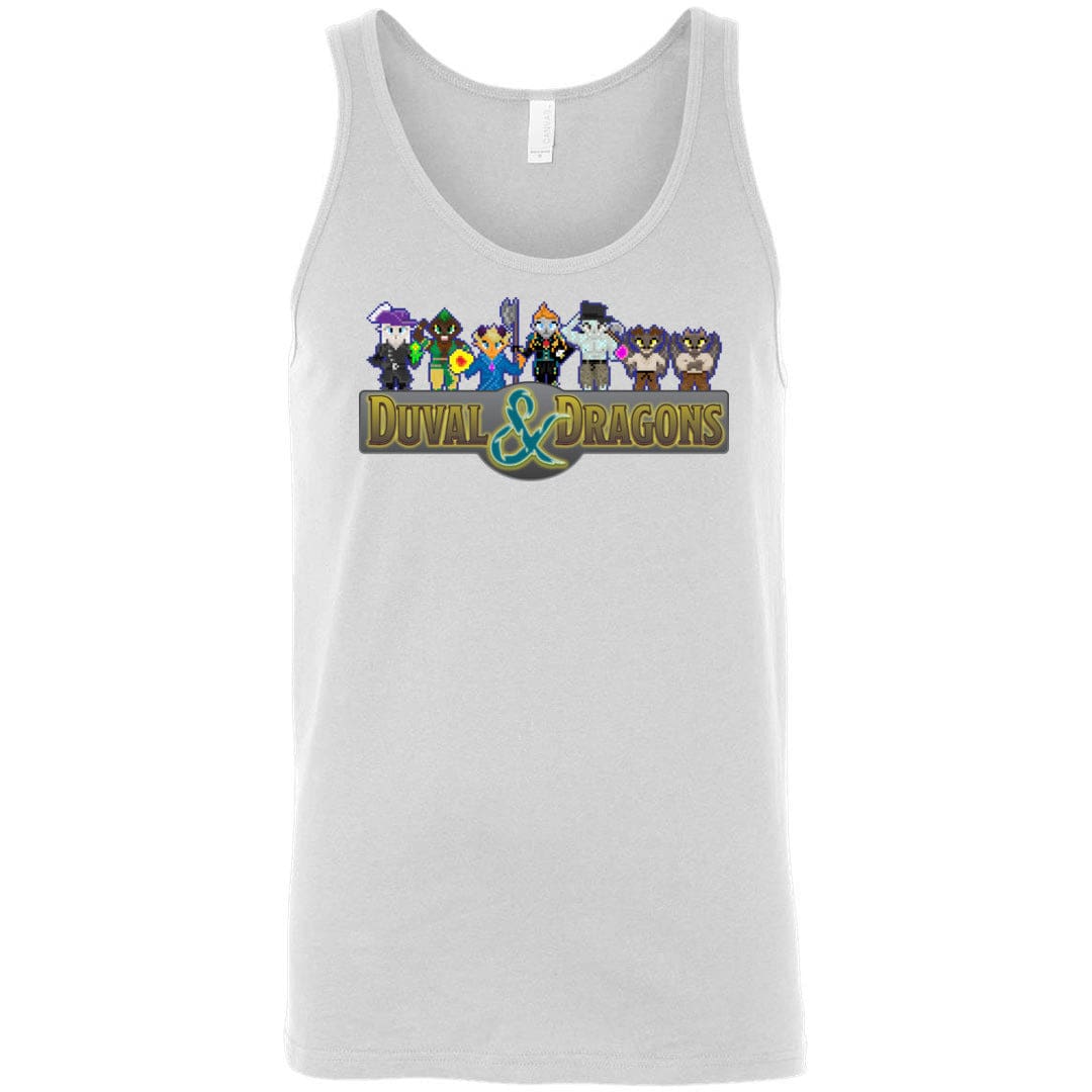 Duval & Dragons Pixel 2023 Unisex Premium Tank - White / S