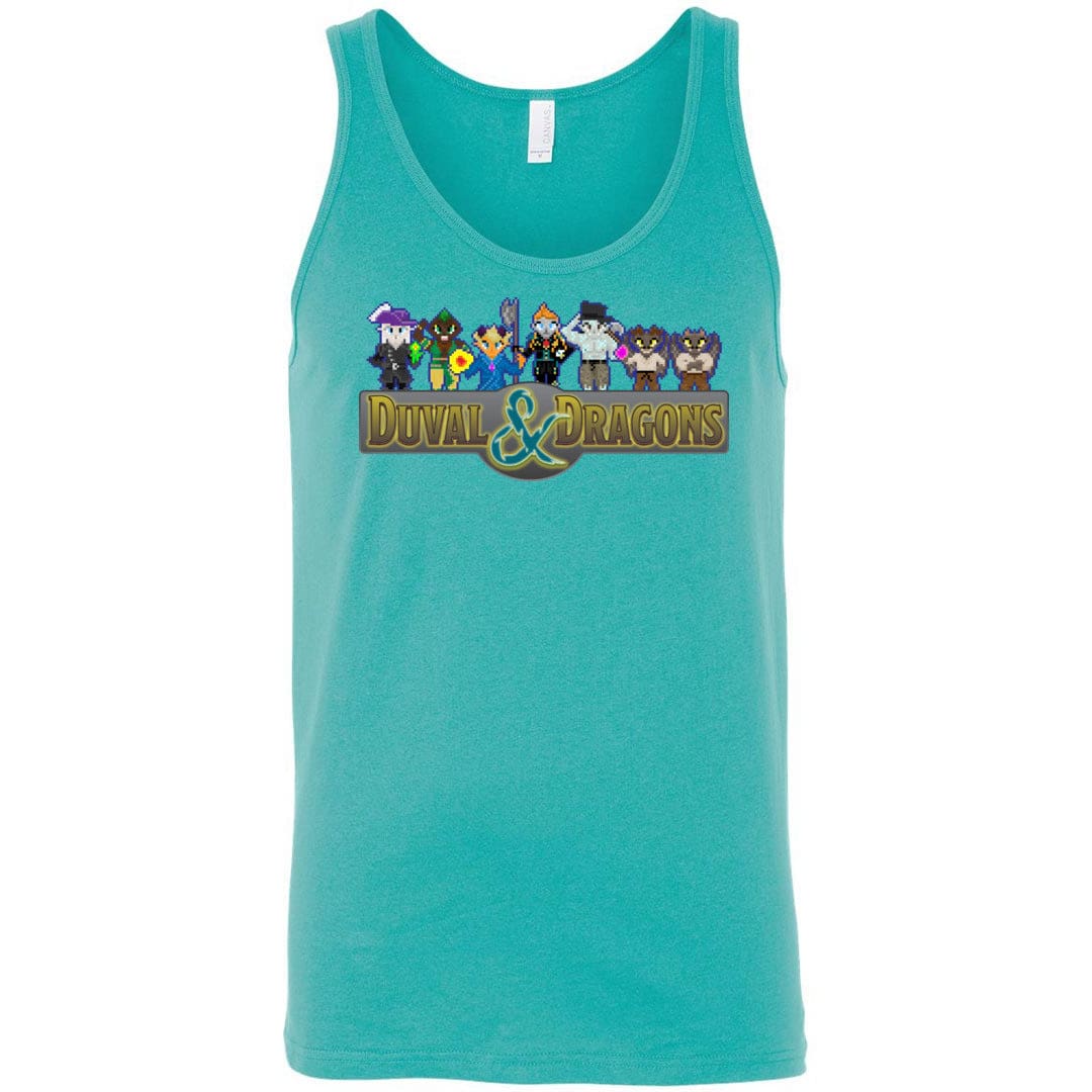 Duval & Dragons Pixel 2023 Unisex Premium Tank - Teal / S