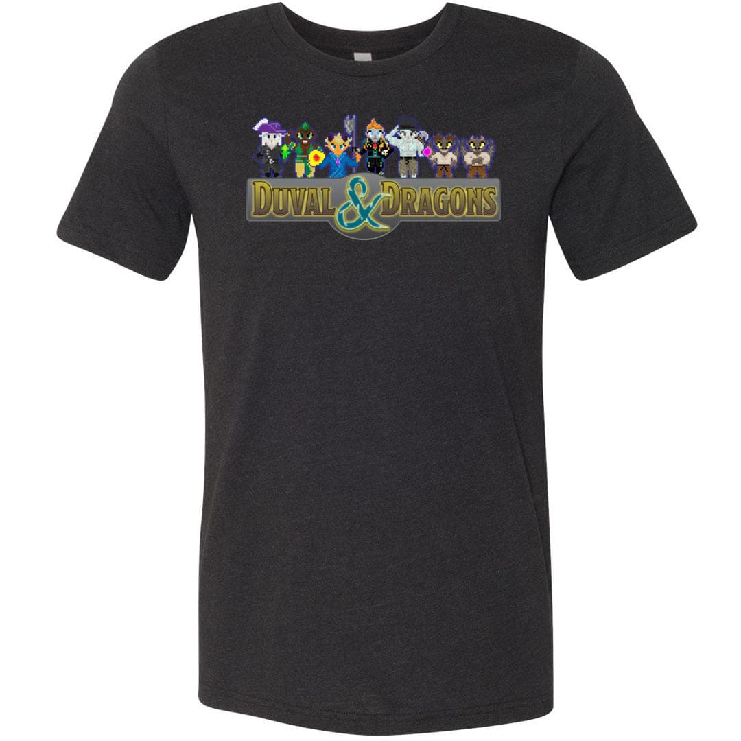 Duval & Dragons Pixel 2023 Unisex Premium Tee - Black Heather / XS