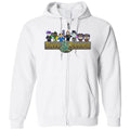 Duval & Dragons Pixel 2023 Unisex Zip Hoodie - White / S