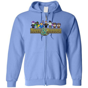 Duval & Dragons Pixel 2023 Unisex Zip Hoodie - Carolina Blue / S
