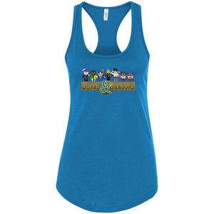 Duval & Dragons Pixel 2023 Womens Premium Racerback Tank - Turquoise / S