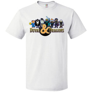 Duval & Dragons Pixel Art Logo Unisex Classic Tee - White / S