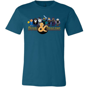 Duval & Dragons Pixel Art Logo Unisex Premium Tee - Deep Teal / XS