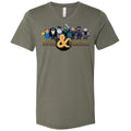 Duval & Dragons Pixel Art Logo Unisex Premium V-Neck Tee - Military Green / S