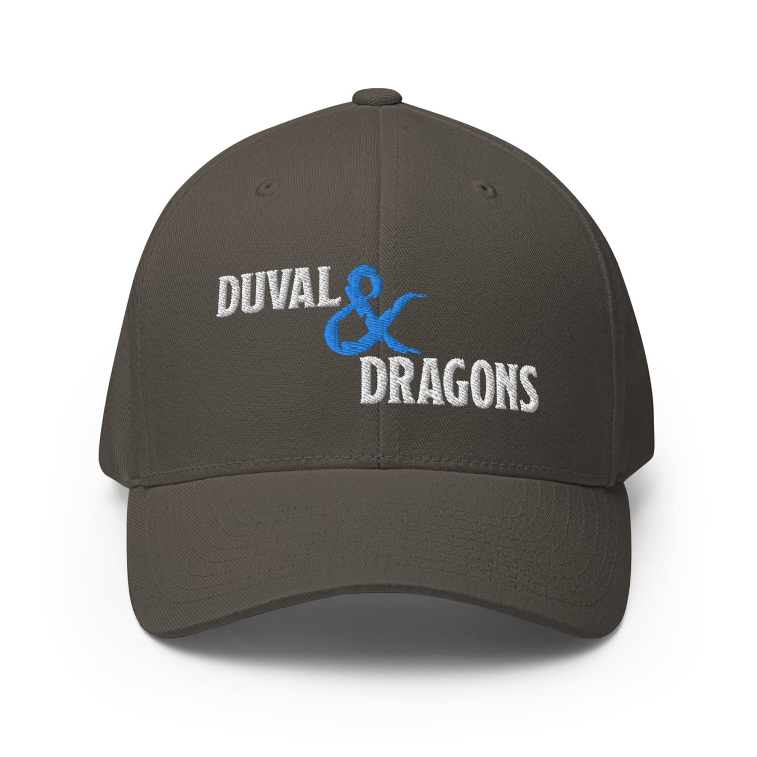 Duval & Dragons Structured Twill Flexfit Cap - Dark Grey / S/M